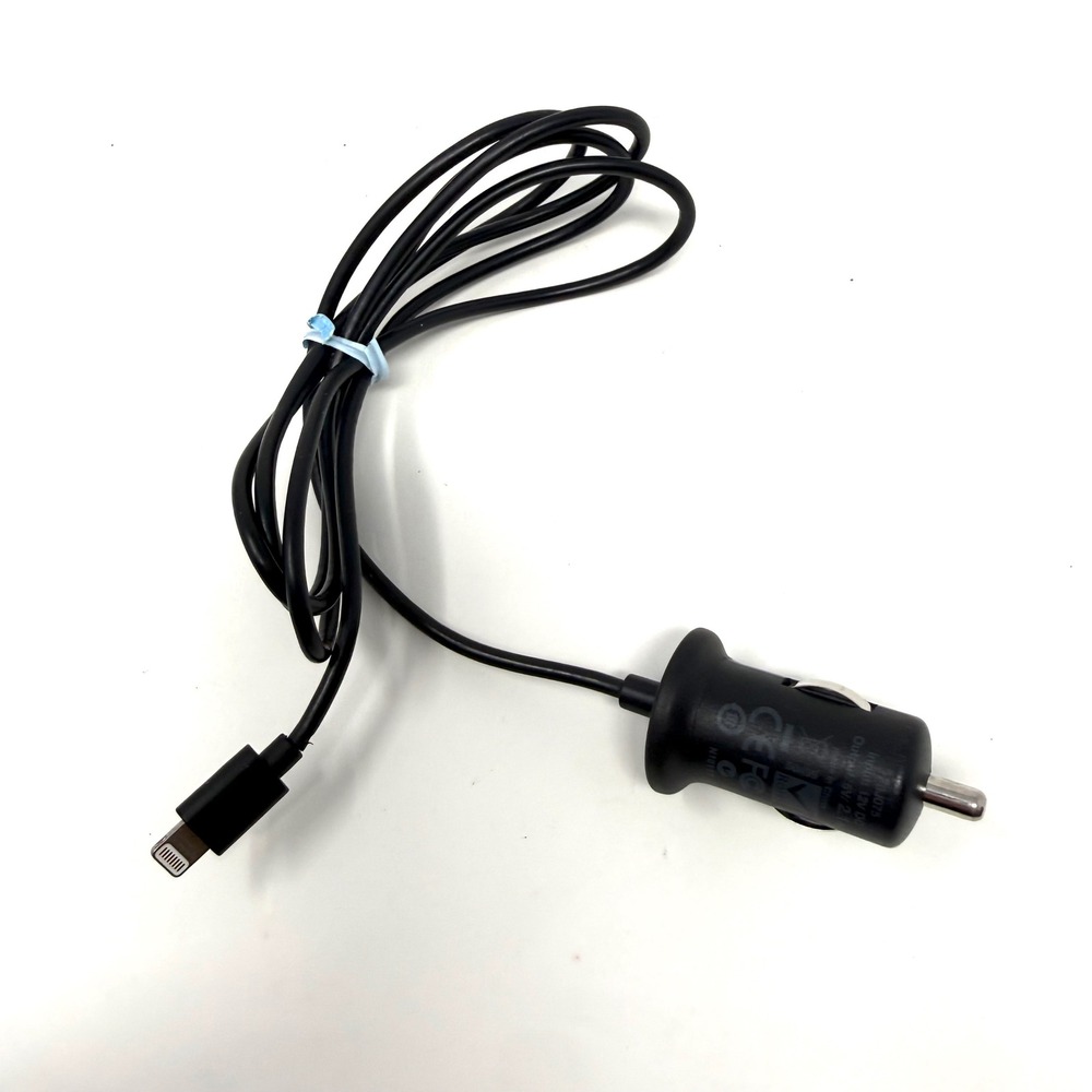 Belkin Car Charger with Built-in Lightning Cable 2.1A 10W Black F8J075 iPhone